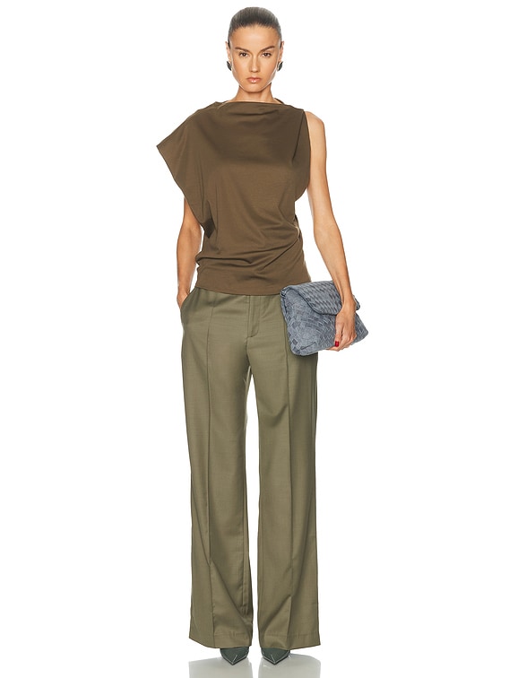 トップス DAIRIKU RUNAWAY JACQUEMUS Le Haut Drap in Dark Khaki | FWRD