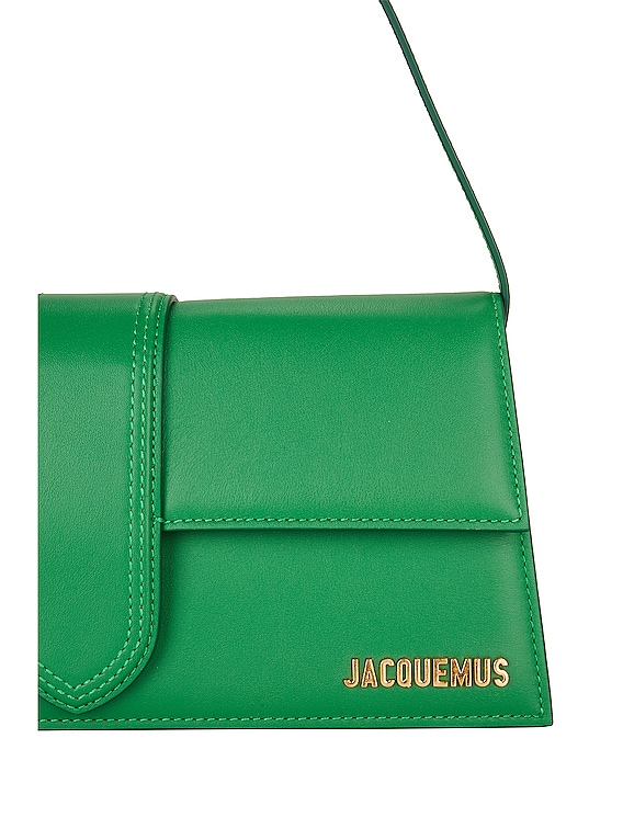Le bambino leather crossbody bag Jacquemus Green in Leather - 21559380
