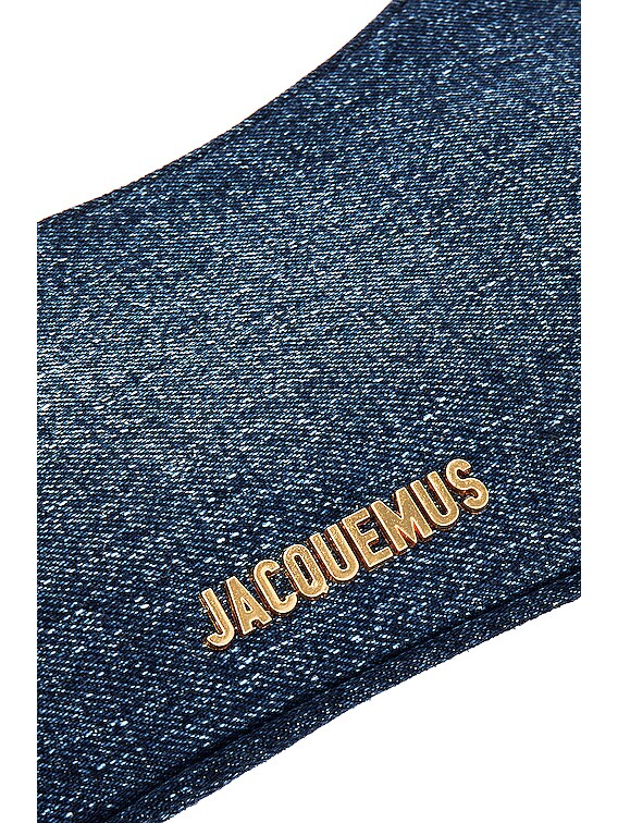 JACQUEMUS Le Bisou Denim Denim Shoulder Bag - Blue