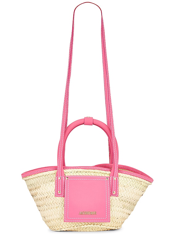 JACQUEMUS Le Petit Panier Soli Bag in Dark Pink FWRD