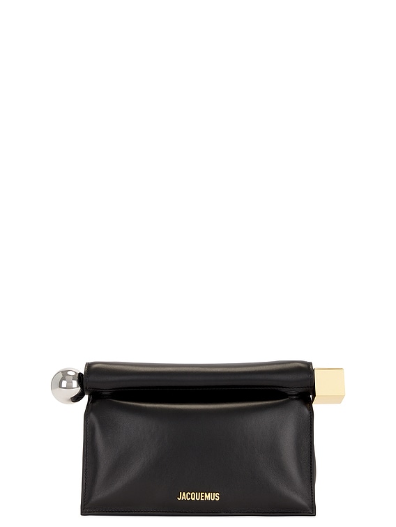 JACQUEMUS La Pochette Rond Carre Bag in Black | FWRD