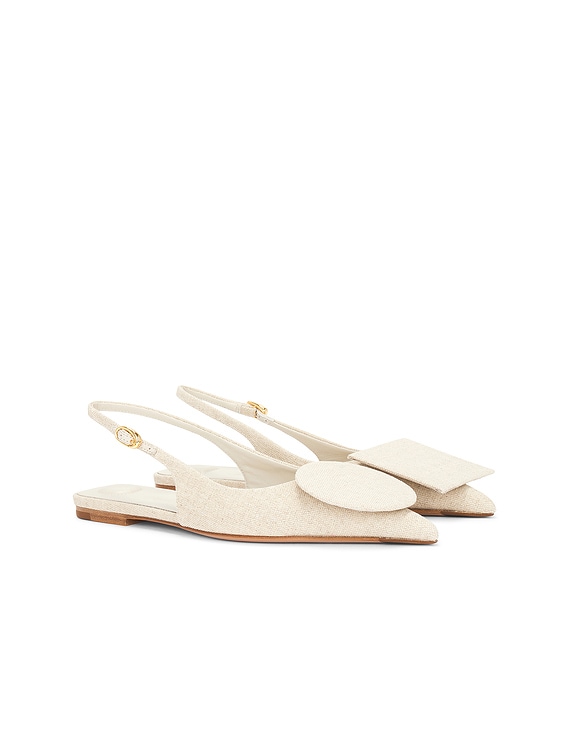JACQUEMUS Les Slingbacks Duelo P in Light Greige | FWRD