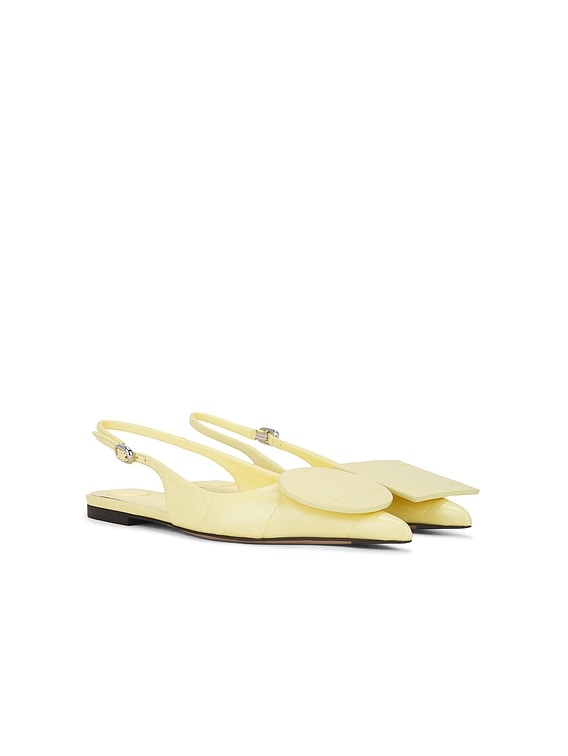 JACQUEMUS Les Slingbacks Duelo in Light Yellow | FWRD