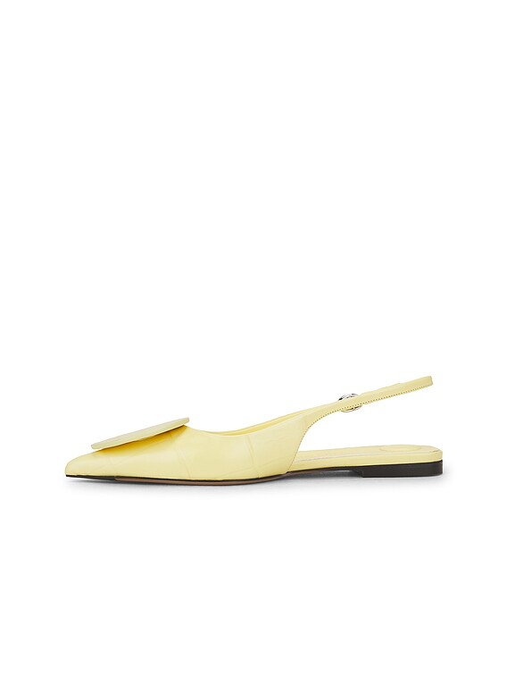 【JACQUEMUS】Les Slingbacks Duelo パンプス イエロー JACQUEMUS Les Slingbacks Duelo in Light Yellow | FWRD