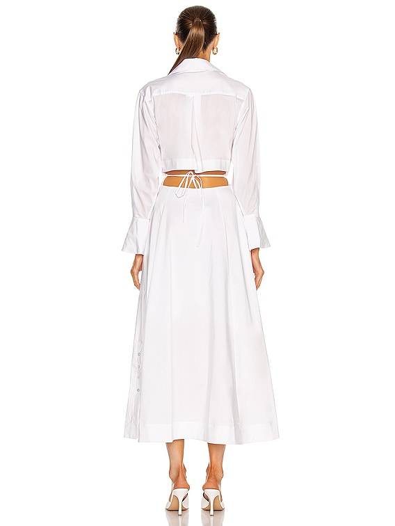 【関税&送料込】SportMax Dresses White SIMKHAI Alex Shirt Dress in White | FWRD