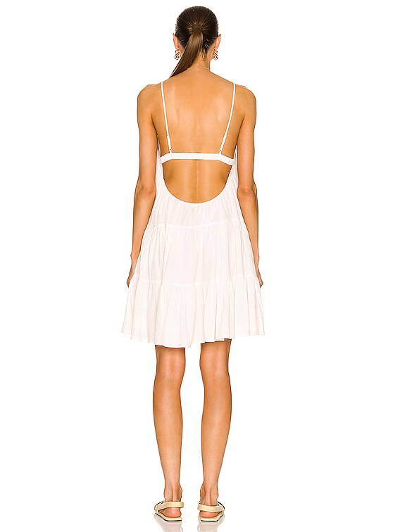 SIMKHAI Aerie Mini Dress in White | FWRD SIMKHAI Aerie Mini Dress in White | FWRD