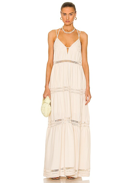SIMKHAI Rocky Maxi Dress in Shell | FWRD