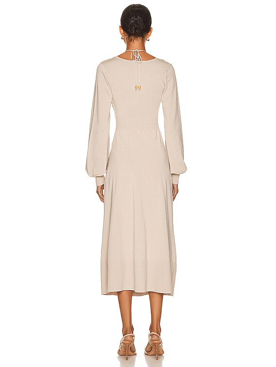 knee length dresses for ladies INEZ SATIN RUFFLE MIDI DRESS main image 0