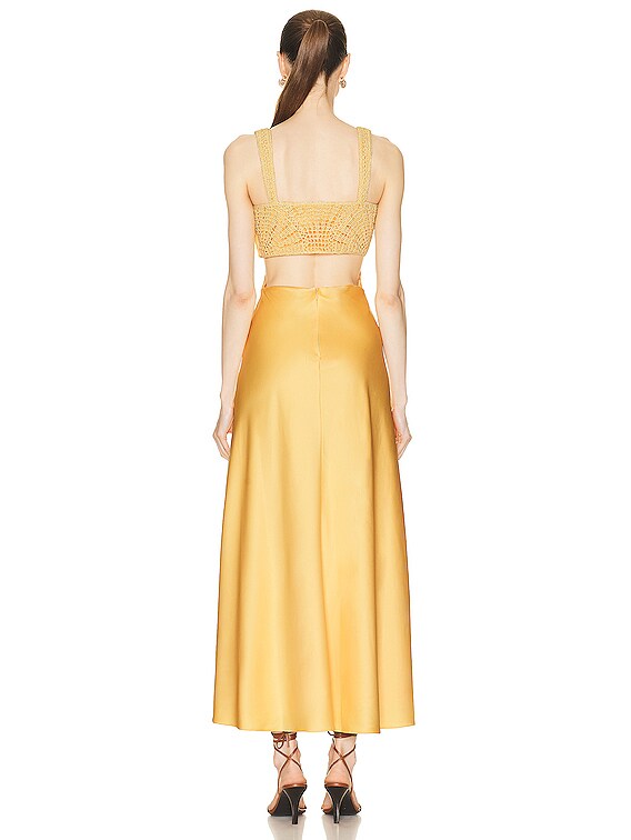 the gold fossil maxi dress Georgia Hardinge - Shop main image 1