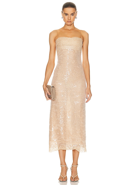 SIMKHAI Valentina Slip Dress in Ginger Root | FWRD SIMKHAI Valentina Slip Dress in Ginger Root | FWRD