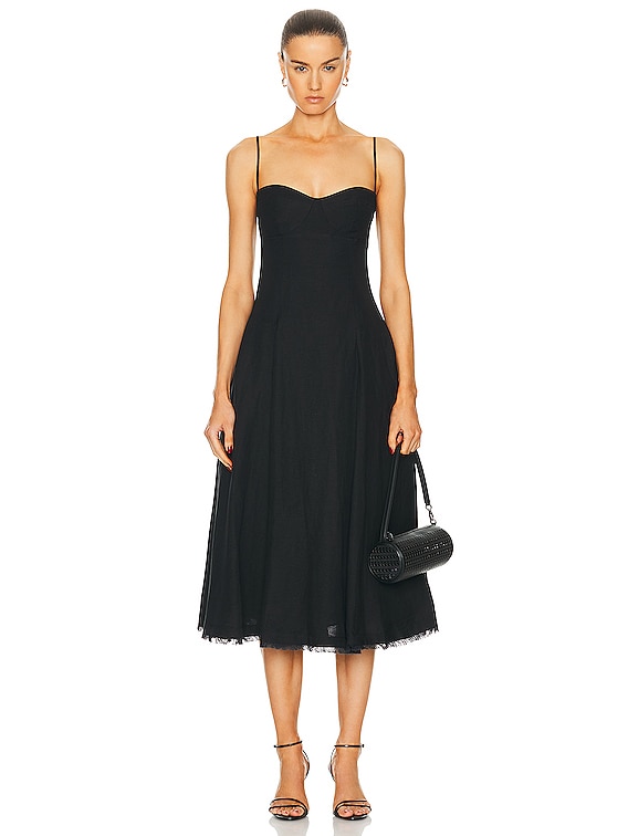 Jonathan simkhai strapless bustier midi cheap dress