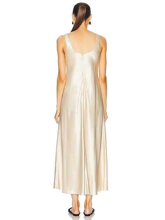 SIMKHAI Rania Maxi Slip Dress in Champagne | FWRD