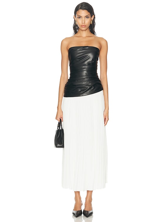 Jonathan simkhai fashion strapless bustier midi dress