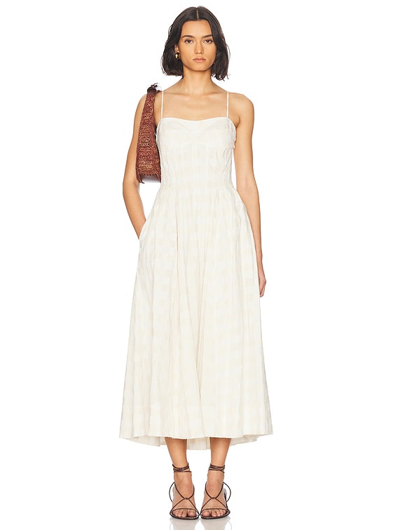 オールインワン・サロペット Simkhai Kittiya Midi Dress Kittiya Cotton Midi Dress – SIMKHAI