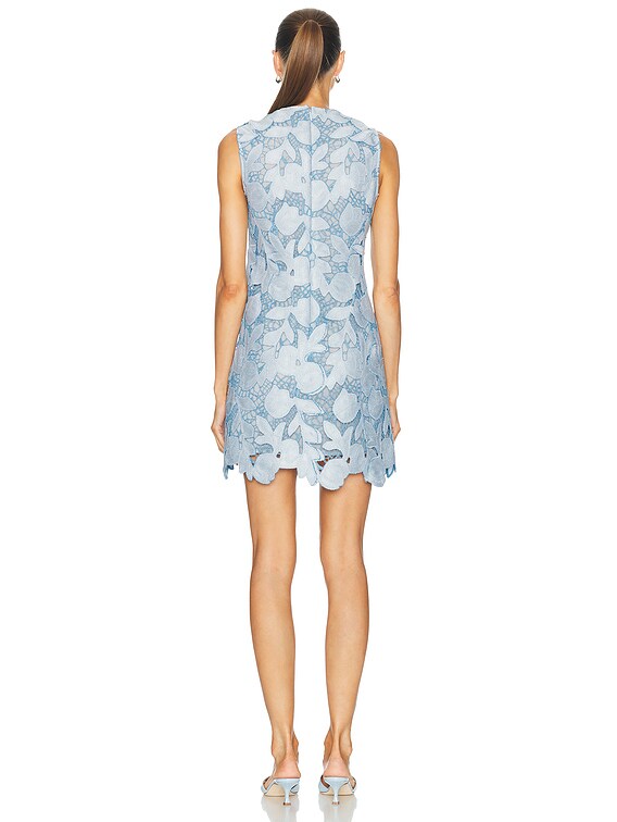 SIMKHAI Mickie Mini Dress in Periwinkle Sky Multi | FWRD