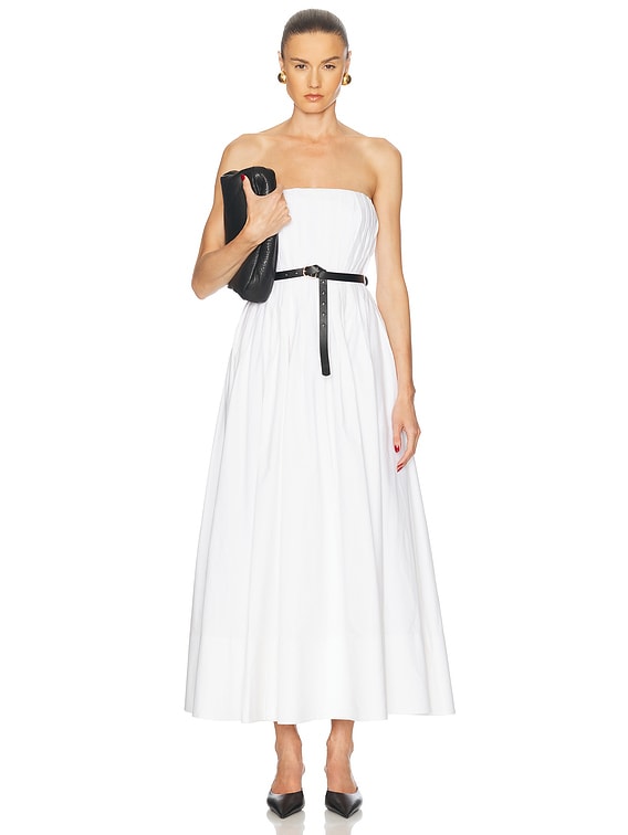 オールインワン・サロペット Simkhai Thalia Bustier Midi Dress Thalia Bustier Midi Dress - White | SIMKHAI