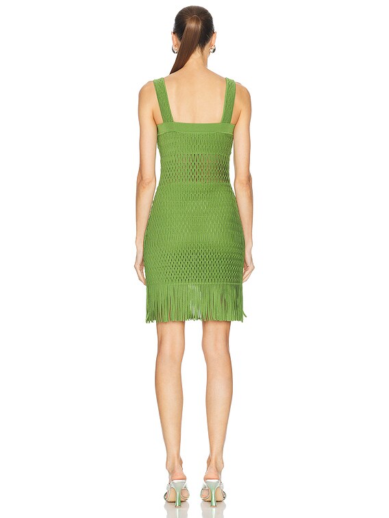 SIMKHAI Lyria Mini Dress in Kiwi | FWRD