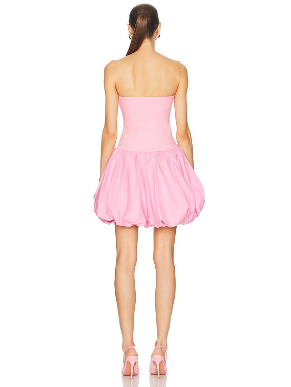 SIMKHAI Pollie Bubble Mini Dress in Sorbet | FWRD