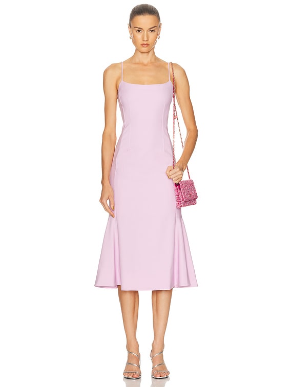 SIMKHAI Kimmy Midi Dress in Orchid | FWRD