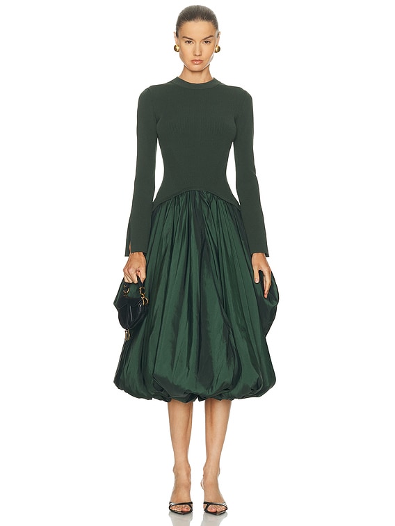 kenlie mock neck midi dress Kenlie L/S Mock Neck Midi Dress