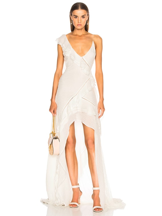 ivory lace maxi dress