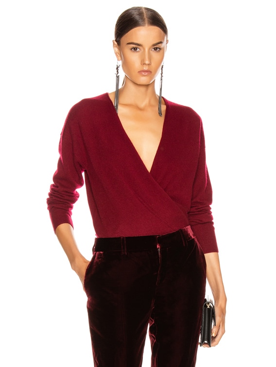 cross front sweater