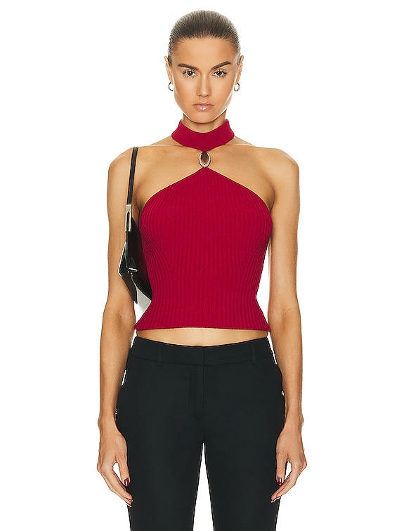 Carmine Mock Neck Cashmere Sweater