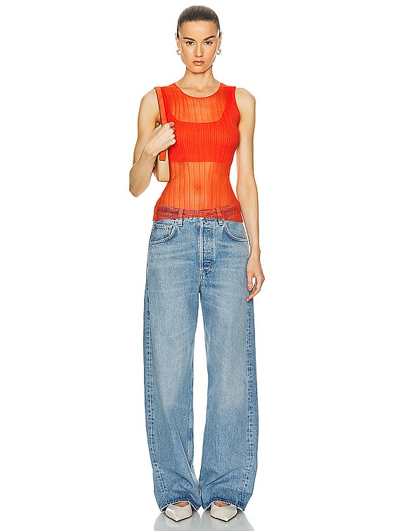 officekiko 火の鳥　TANK TOP TYPE. A SIMKHAI Oakley Bralette Tank Top in Flame | FWRD