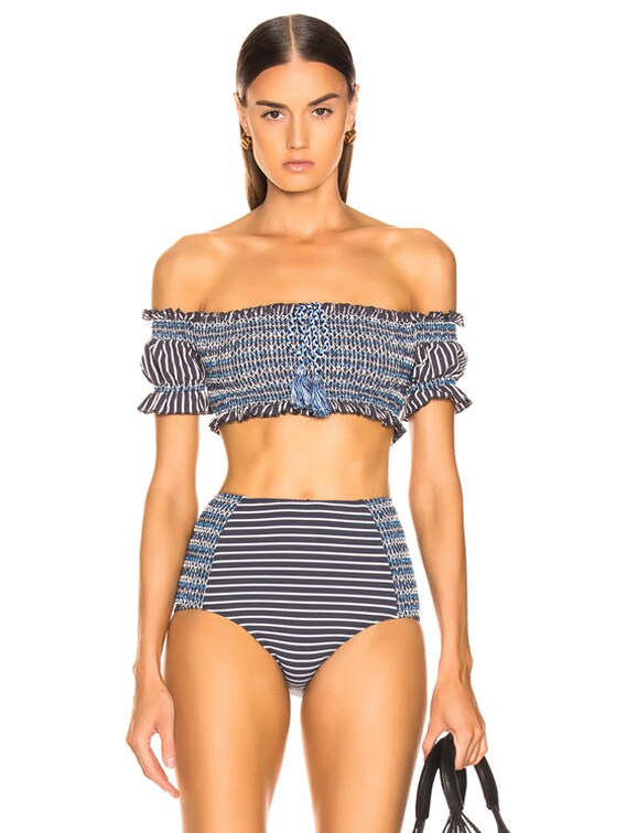 off shoulder swimsuit top