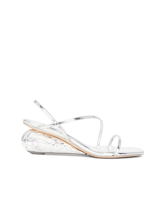 Bridget Oyster Shell Wedge Sandal