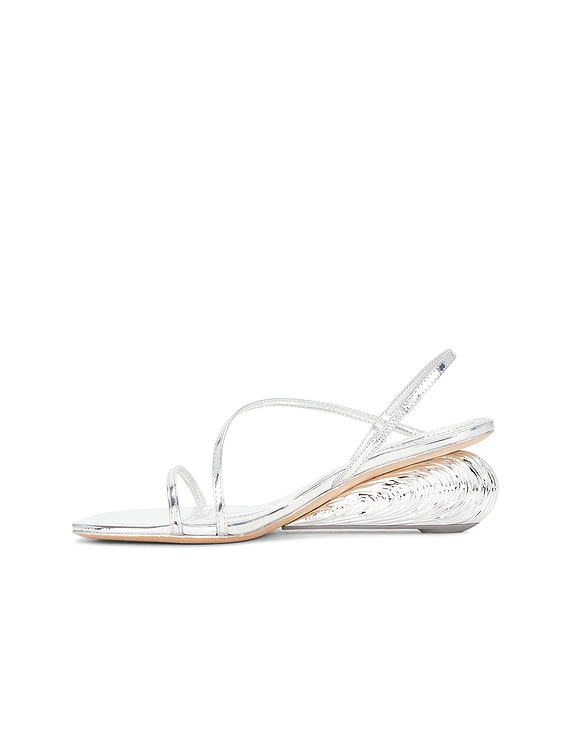 Bridget Oyster Shell Wedge Sandal