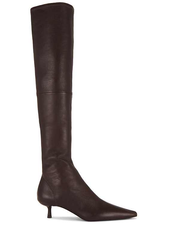 Johnny's - Lmm SIMKHAI Joni Stretch Leather Over The Knee Boot in Hickory