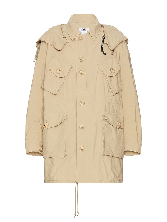 【Naptime】ワッペンPARKA-IVORY Zanter Down Parka Jacket (Beige) - Okayama Denim
