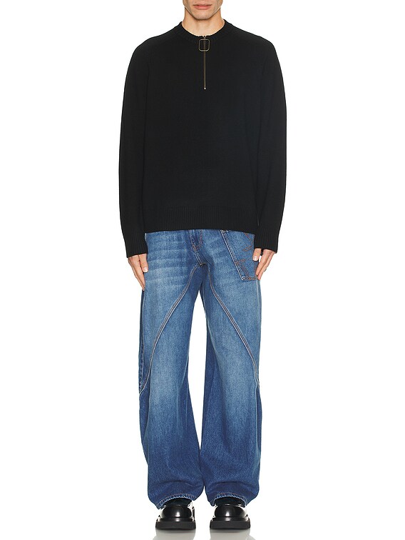 【関税込み】JW Anderson ブラック Wire Puller セーター Black Wire Puller Sweater by JW Anderson on Sale