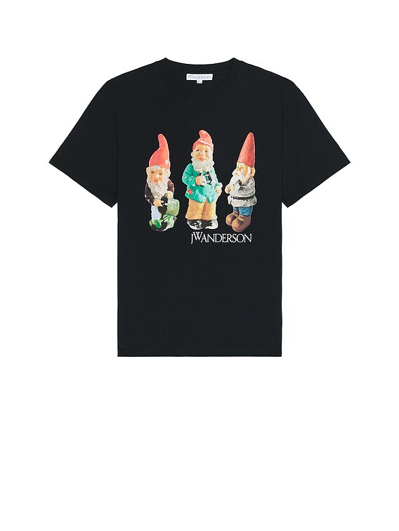 【関税込み】JW Anderson ブラック Placed プリントTシャツ JW ANDERSON｜JWA BACK PRINT T-SHIRT | Rakuten Fashion(楽天