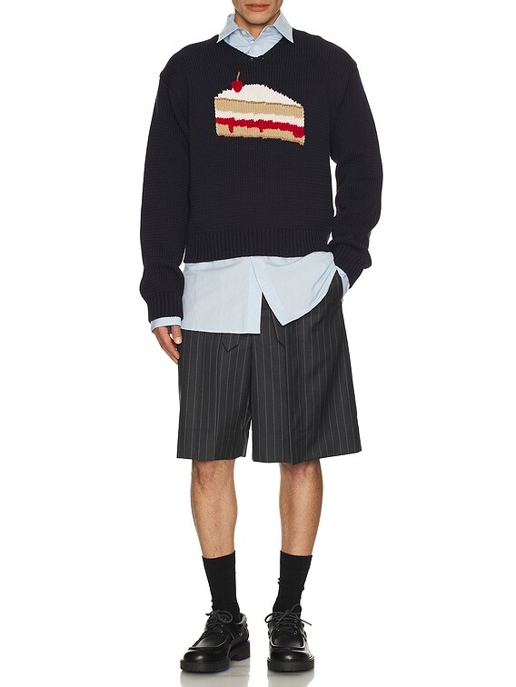 【送料&関税込】J.W. Anderson Window Embroid Tee JW Anderson Window Embroidery Shirt in Light Blue | FWRD