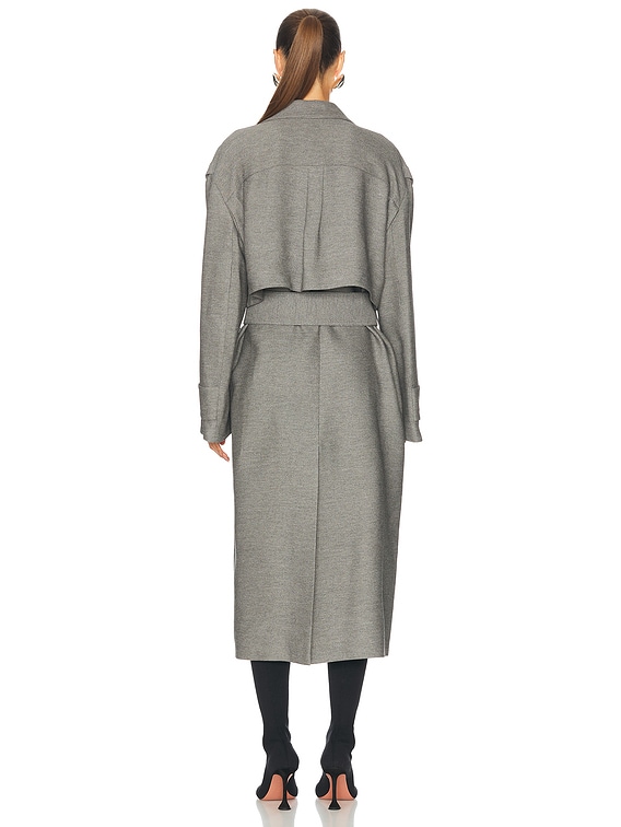 湯jw anderson 24aw グレー ダブルブレスト トレンチコート 湯様専用jw anderson 24aw グレー ダブルブレスト トレンチコート