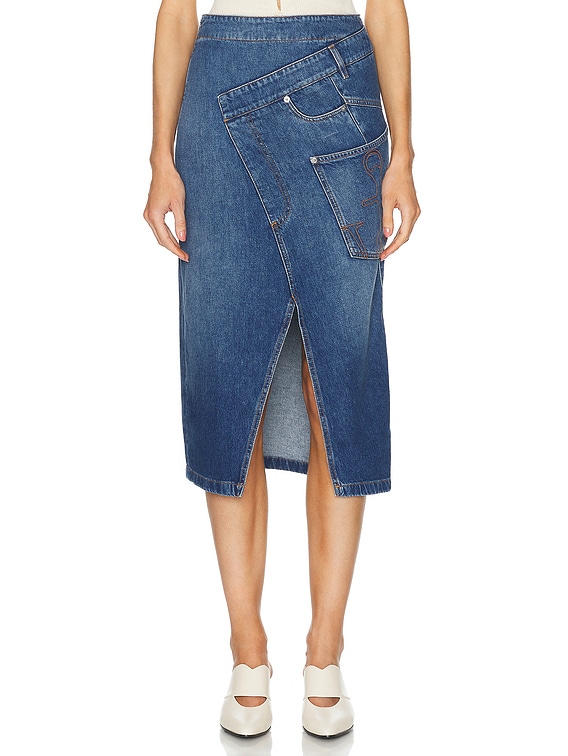 Twisted Midi Skirt