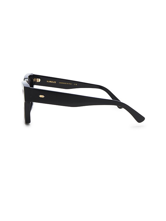 KIMEZE Mahi Sunglasses Kimeze Mahi Sunglasses in Black | FWRD main image 4