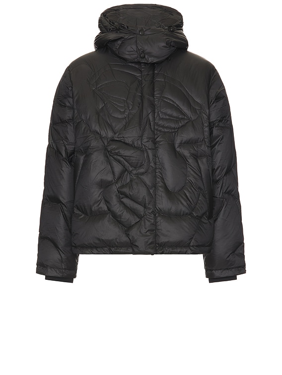 KidSuper Kissing Puffer in Black | FWRD