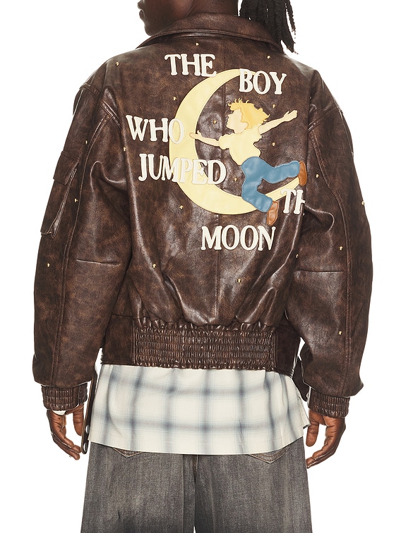 KidSuper Boy Who Jumped Over The Moon Jacket in Brown | FWRD