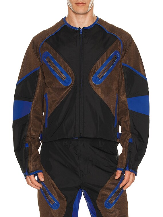 Kiko Kostadinov Moto Jacket in Black Rinse | FWRD