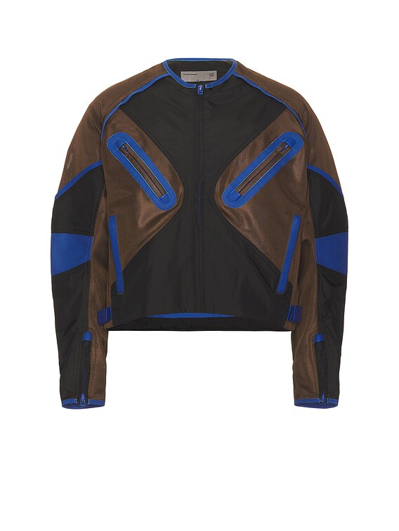 Kiko Kostadinov Moto Jacket in Black Rinse | FWRD