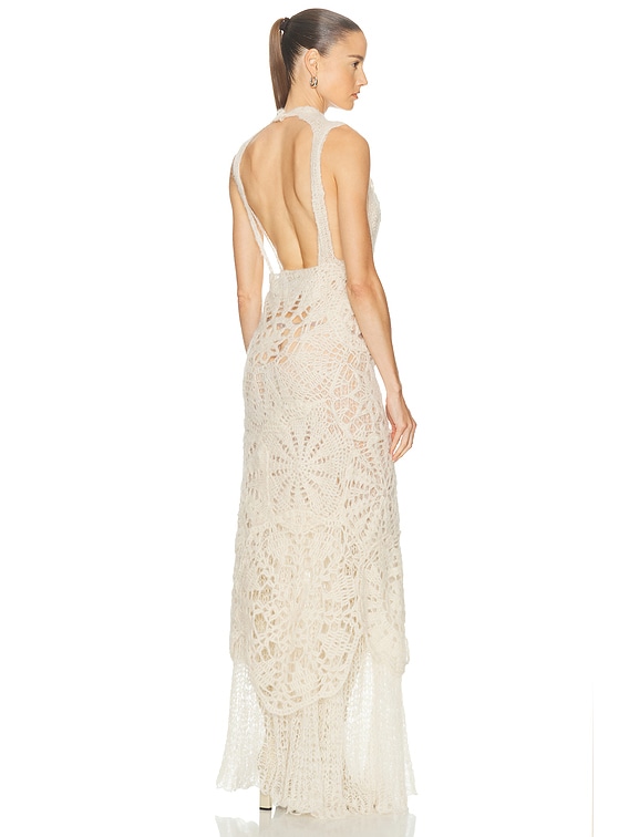 mesh zebra maxi dress Saturn Mesh Maxi Dress