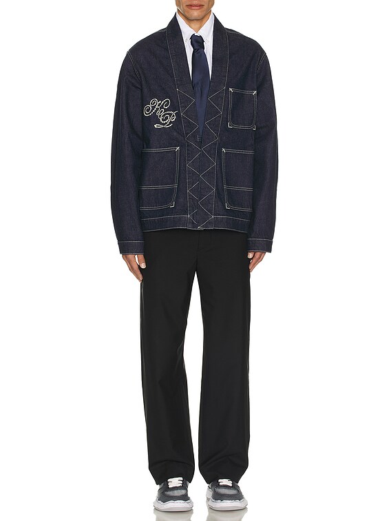 Kenzo Kimono Constellation in Rinse Blue Denim | FWRD