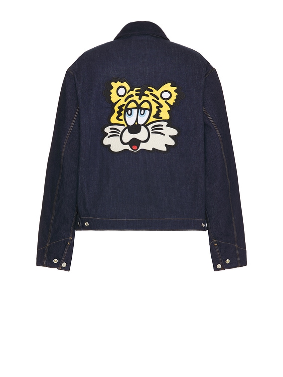 Kenzo x Verdy Collection Padded Workwear Jacket in Rinse Blue