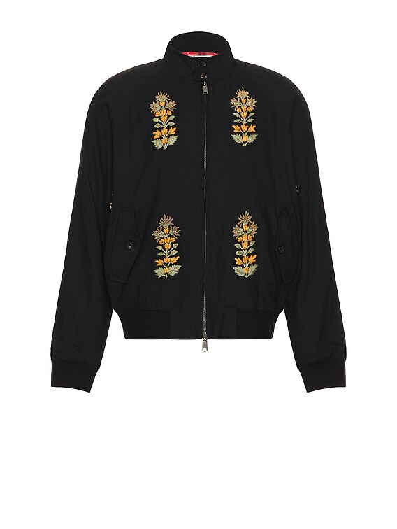 Kartik Research x Baracuta Hand Embroidered Jacket in Black | FWRD