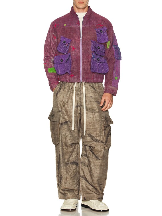 Kartik Research Bomber Jacket in Purple | FWRD