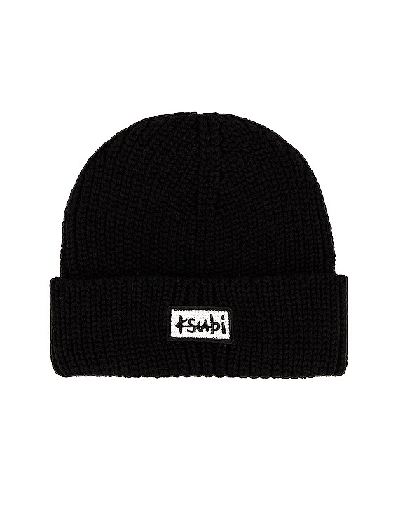 AUTHENTIC Ksubi Black Knit Beanie with Logo Patch Ksubi Sott 4 x 4 Beanie Ksubi main image 2