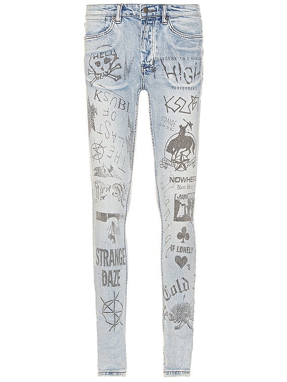 Ksubi Van Winkle Nowhere Punk in Blue FWRD